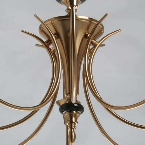 Люстра подвесная Консуэло 614013208 MW-Light без плафона на 8 ламп, основание матовое золото в стиле классический  фото 8