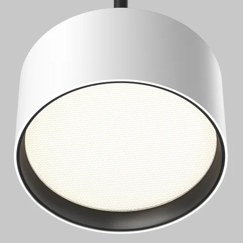 Светильник подвесной LED Glare P102PL-12W4K-W Maytoni белый на 1 лампу, основание белое в стиле современный хай-тек фото 2