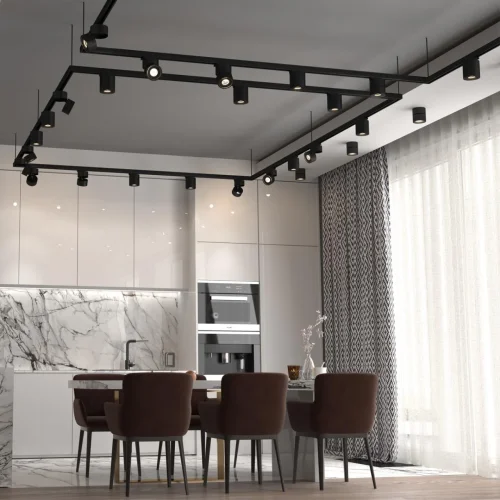 Трековый светильник трёхфазный LED Groda 358779 Novotech чёрный для шинопроводов серии Groda чёрный фото 3
