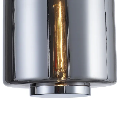 Светильник подвесной лофт JARRAS 6194 Mantra серый 1 лампа, основание хром серое в стиле лофт выдувное фото 4
