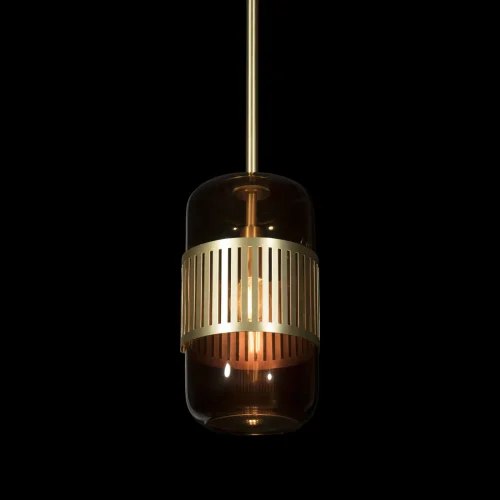 Светильник подвесной Hudson 10098P LOFT IT янтарный 1 лампа, основание золотое в стиле современный  фото 3
