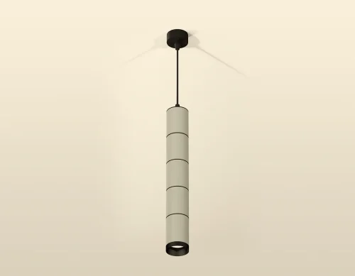 Светильник подвесной Techno spot XP6314020 Ambrella light серый 1 лампа, основание чёрное в стиле хай-тек современный трубочки фото 2