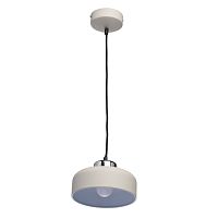 Светильник подвесной LED Раунд 636011701 MW-Light бежевый 1 лампа, основание хром в стиле модерн 