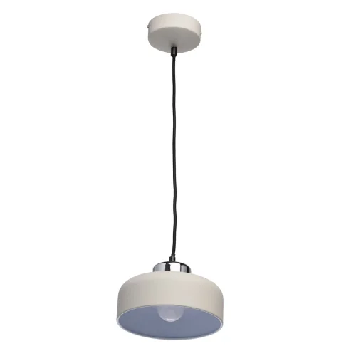 Светильник подвесной LED Раунд 636011701 MW-Light бежевый на 1 лампу, основание хром в стиле современный 