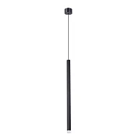 Светильник подвесной LED Solid A5570SP-1BK Arte Lamp чёрный на 1 лампу, основание чёрное в стиле современный трубочки