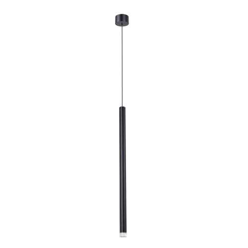 Светильник подвесной LED Solid A5570SP-1BK Arte Lamp чёрный на 1 лампу, основание чёрное в стиле современный трубочки