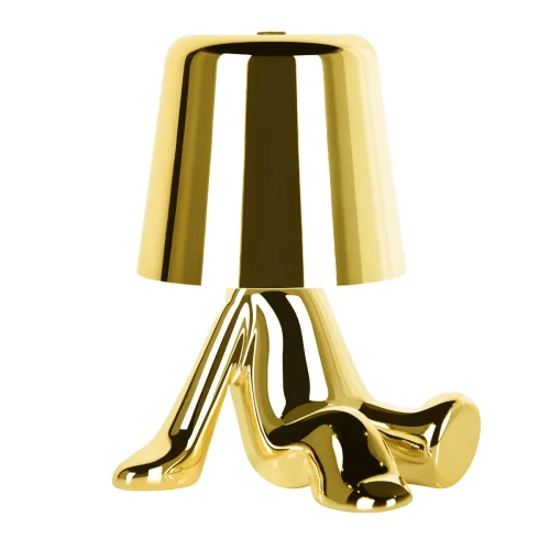 Настольная лампа LED Brothers 10233-B Gold LOFT IT золотая 1 лампа, основание золотое металл в стиле модерн животные фото 3