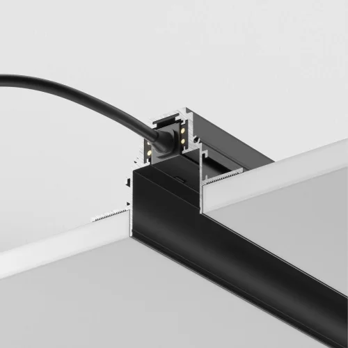 Шинопровод трек встраиваемый 3м Magnetic track system Gravity TRX010-423B Maytoni чёрный в стиле современный для светильников серии Magnetic track system Gravity шинопровод встраиваемый gravity магнитная магнитный фото 3