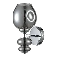 Бра Небулоса (Nebulosa) VL2103W01 Vele Luce прозрачный серый на 1 лампу, основание хром в стиле современный Бра Небулоса (Nebulosa) VL2103W01 Vele Luce прозрачный серый на 1 лампу, основание хром в стиле современный