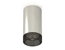Светильник накладной Techno spot XS6325020 Ambrella light серебряный 1 лампа, основание серебряное в стиле модерн круглый