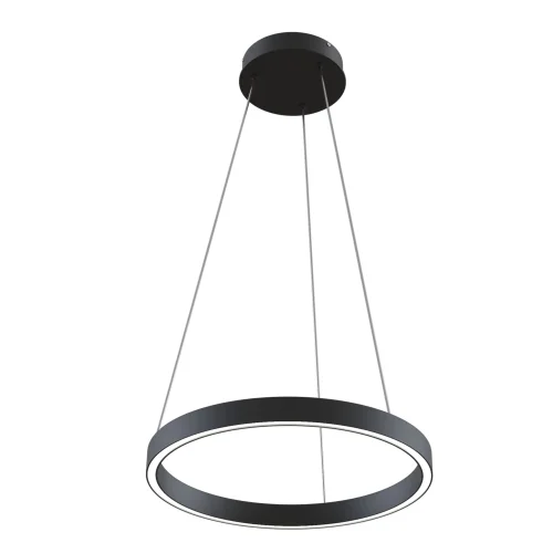 Светильник подвесной LED Rim MOD058PL-L22B4K Maytoni чёрный 1 лампа, основание чёрное в стиле хай-тек кольца