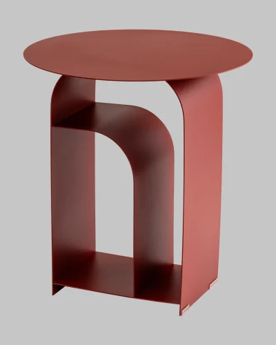 Журнальный столик Arwel, металл, бордовый УТ000040312 Stool Group столешница бордовая из металл фото 7