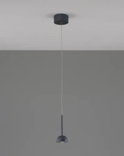 Светильник подвесной LED Fiona V10893-PL Moderli серебряный 1 лампа, основание серое в стиле современный  фото 2