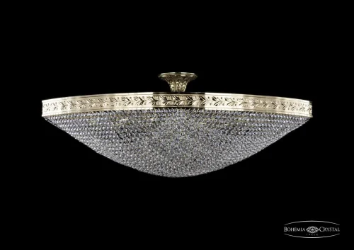 Люстра потолочная хрустальная 19323/100IV G Bohemia Ivele Crystal прозрачная на 14 ламп, основание золотое в стиле классический sp фото 2