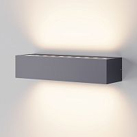 Настенный светильник ЛЕД уличный Лот / Lot O428WL-L20B3K Maytoni уличный IP65 чёрный на 1 лампу, плафон чёрный в стиле современный ЛЕД