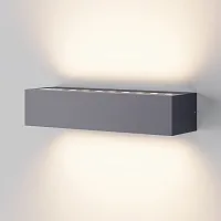 Настенный светильник ЛЕД уличный Лот / Lot O428WL-L20B3K Maytoni уличный IP65 чёрный на 1 лампу, плафон чёрный в стиле современный ЛЕД