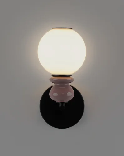 Бра LED Glaze V11703-WL Moderli белый на 1 лампу, основание чёрное в стиле современный фото 2