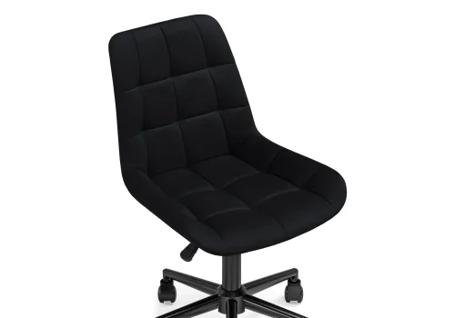 Компьютерное кресло Честер черное 572518 Woodville, чёрный/велюр, ножки/металл/чёрный, размеры - *920***490*600 фото 6