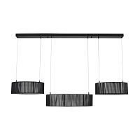 Светильник подвесной LED Kava 8371/70L Lumion чёрный на 1 лампу, основание чёрное в стиле минимализм кольца