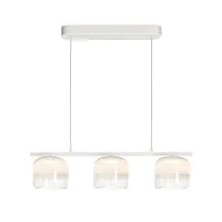 Светильник подвесной LED Spirito MOD286PL-L12W3K Maytoni белый на 3 лампы, основание белое в стиле современный линейный
