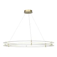 Светильник подвесной LED Fagy SL6245.213.01 ST-Luce прозрачный на 1 лампу, основание золотое в стиле современный кольца
