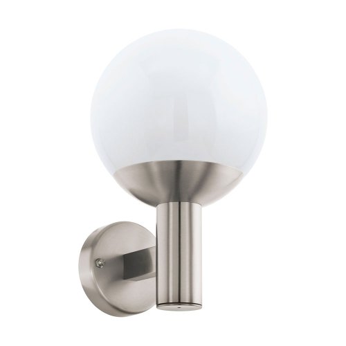 Настенный светильник LED NISIA-C 97247 Eglo уличный IP44 серый 1 лампа, плафон белый в стиле современный E27