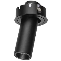 Светильник точечный LED Intero 217272 Lightstar чёрный 1 лампа, основание чёрное в стиле хай-тек 