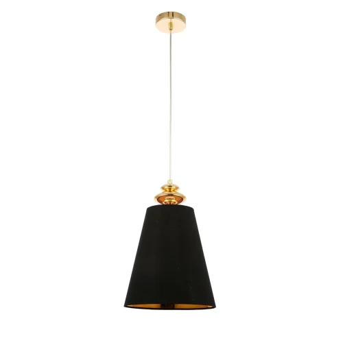 Светильник подвесной Rionfo SL1137.203.01 Evoluce чёрный 1 лампа, основание золотое в стиле классический  фото 2