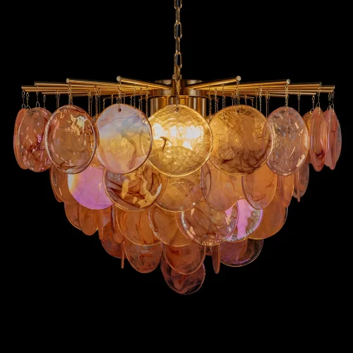 Люстра подвесная Лолли / Lolly 10492/800 Pink LOFT IT розовая на 10 ламп, основание бронзовое в стиле современный фото 5 Люстра подвесная Лолли / Lolly 10492/800 Pink LOFT IT розовая на 10 ламп, основание бронзовое в стиле современный фото 5