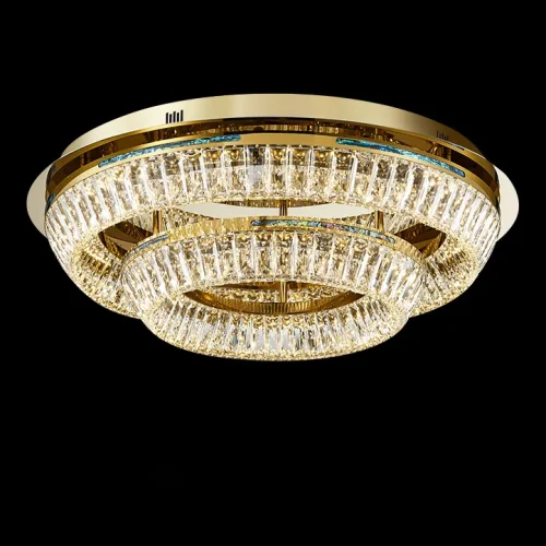 Люстра потолочная GERTRUDA B D65 R1 207831-23 ImperiumLoft прозрачная на 1 лампу, основание латунь в стиле современный фото 8