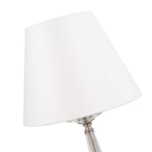 Настольная лампа Osborn FR2027TL-01N Freya белая 1 лампа, основание никель металл в стиле классический  фото 2