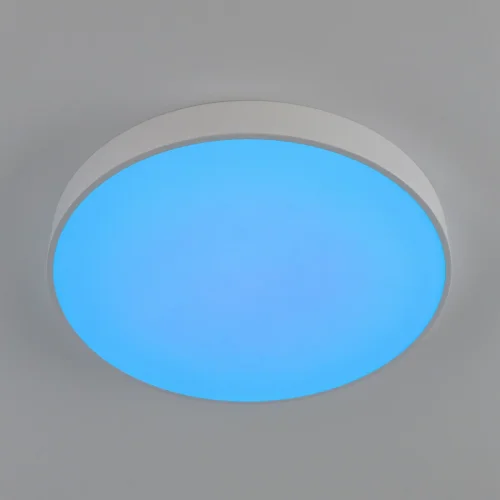 Светильник потолочный LED RGB с пультом Купер CL72495G0 Citilux белый 1 лампа, основание белое в стиле современный хай-тек минимализм с пультом фото 5