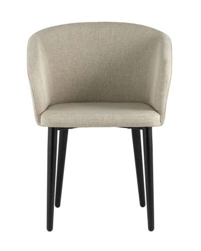 Кресло Ральф рогожка бежевый УТ000034591 Stool Group, бежевый/рогожка, ножки/металл/чёрный, размеры - ****580*600 фото 7