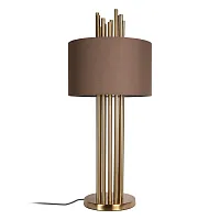 Настольная лампа Empire 10284 LOFT IT коричневая 1 лампа, основание золотое металл в стиле  