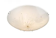 Светильник потолочный 40402-3 Globo белый 3 лампы, основание хром в стиле модерн 