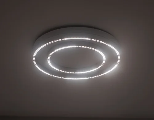 Светильник потолочный LED FL5821 Ambrella light белый 1 лампа, основание белое в стиле современный хай-тек  фото 2