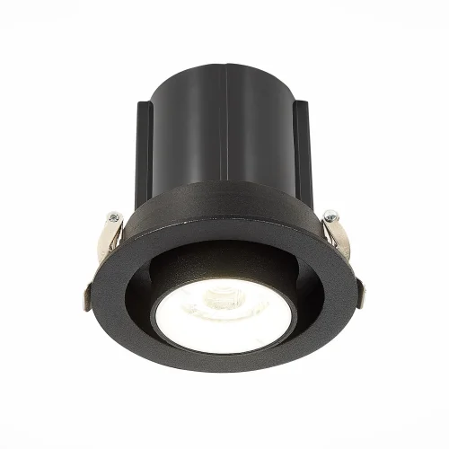 Светильник точечный LED ST702.438.12 ST-Luce чёрный 1 лампа, основание чёрное в стиле хай-тек  фото 2