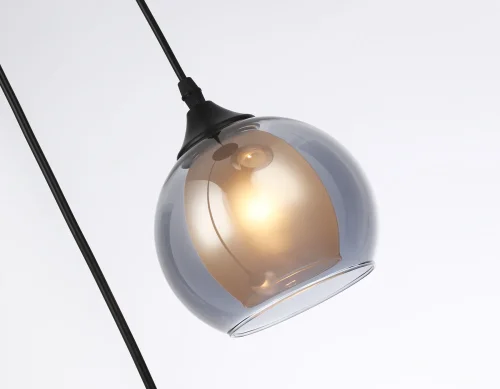 Светильник подвесной TR3541 Ambrella light серый чёрный 3 лампы, основание чёрное в стиле современный каскад фото 6