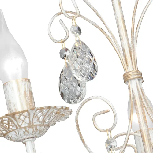 Люстра подвесная V1180/5 Vitaluce без плафона на 5 ламп, основание белое в стиле классический фото 2