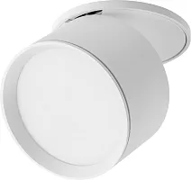 Светильник точечный LED Acuto 215806 Lightstar белый на 1 лампу, основание белое в стиле современный круглый