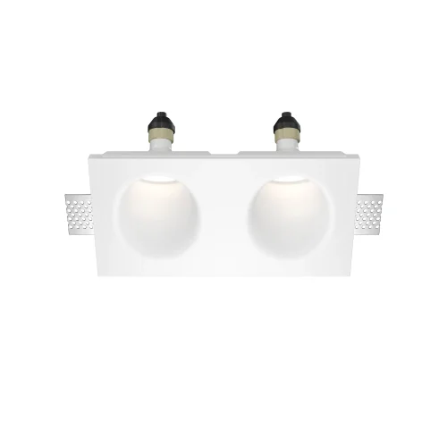 Светильник точечный Gyps Modern DL002-WW-02-W Maytoni белый 1 , основание белое в стиле хай-тек современный для затирки