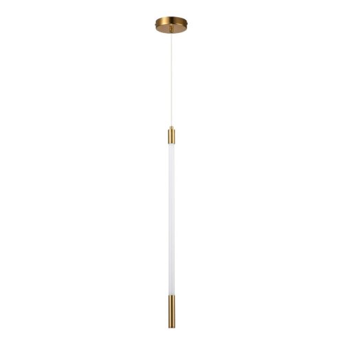 Светильник подвесной LED Filato V000051L Indigo белый 1 лампа, основание бронзовое в стиле минимализм хай-тек трубочки фото 2