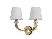 Бра 11602/A gold  Newport бежевый 2 лампы, основание золотое в стиле современный американский 