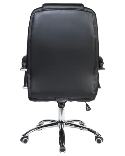 Офисное кресло для руководителей 116B-LMR MILLARD, цвет чёрный Dobrin, чёрный/экокожа, ножки/металл/хром, размеры - 1160*1230***670*750 фото 5