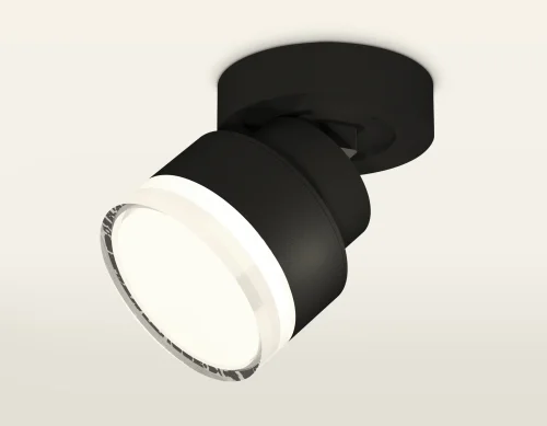 Светильник накладной XM8102028 Ambrella light чёрный 1 лампа, основание чёрное в стиле современный хай-тек круглый фото 3