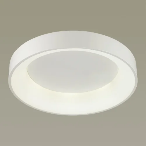 Люстра потолочная LED SOLE 4062/50CL Odeon Light белая на 1 лампу, основание белое в стиле хай-тек фото 4