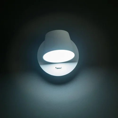 Бра с выключателем LED Норман CL533310N Citilux белый на 1 лампа, основание белое в стиле современный  фото 4