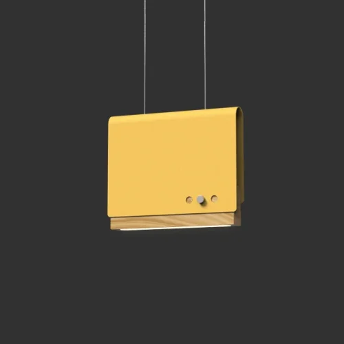 Светильник подвесной LED BOOK 2 H17*21 Yellow 192840-26 ImperiumLoft жёлтый на 1 лампу, основание жёлтое в стиле современный 