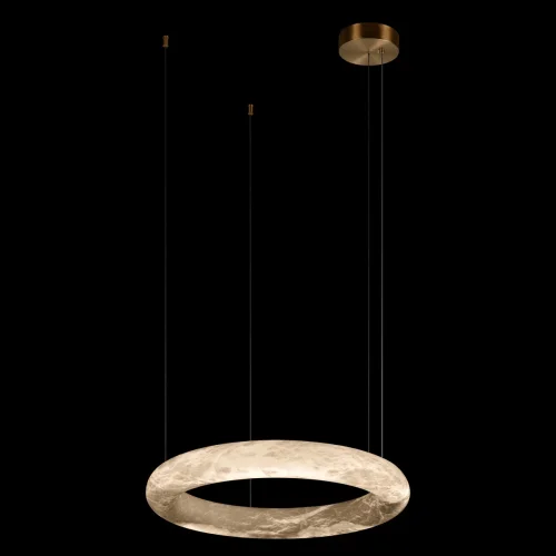 Светильник подвесной LED Oslo 10407/600 LOFT IT белый на 1 лампу, основание бронзовое в стиле современный кольца фото 2
