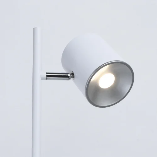 Торшер LED Эдгар 408042302 DeMarkt  белый 2 лампы, основание белое в стиле хай-тек
 фото 2